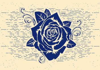 Free Vector Rose Stencil - бесплатный vector #412543